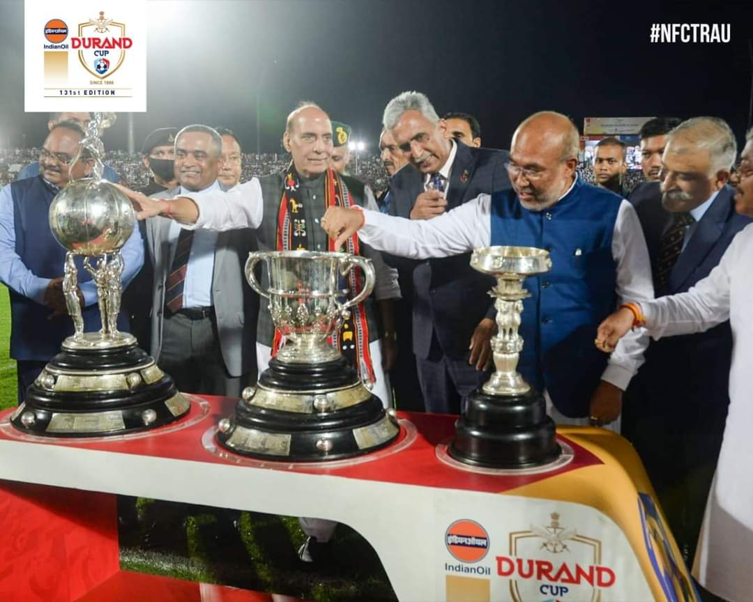 The grand inaugural ceremony at Khuman Lampak stadium, Imphal, was graced by the presence of Defence Minister, Rajnath Singh & N. Biren Singh, honourable CM of Manipur