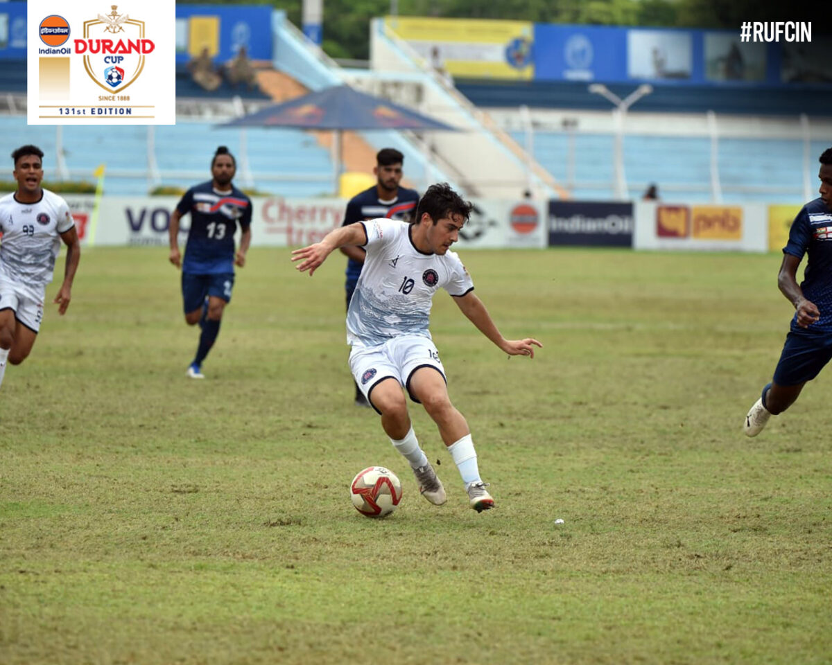 Historic moment! Rajasthan United F.C  are through to the knock-out stage for the first time in the history of 𝐈𝐧𝐝𝐢𝐚𝐧𝐎𝐢𝐥 𝐃𝐮𝐫𝐚𝐧𝐝 𝐂𝐮𝐩. ATK Mohun Bagan Football Club  are now knocked-out on H2H