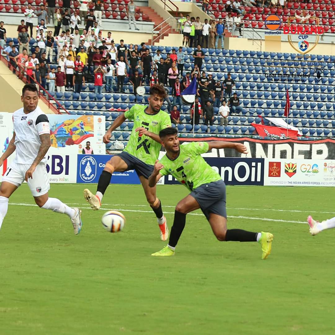 132nd IndianOil Durand Cup Match Report: NorthEast United power their way to last eight with A 3-1 win over Downtown Heroes FC
