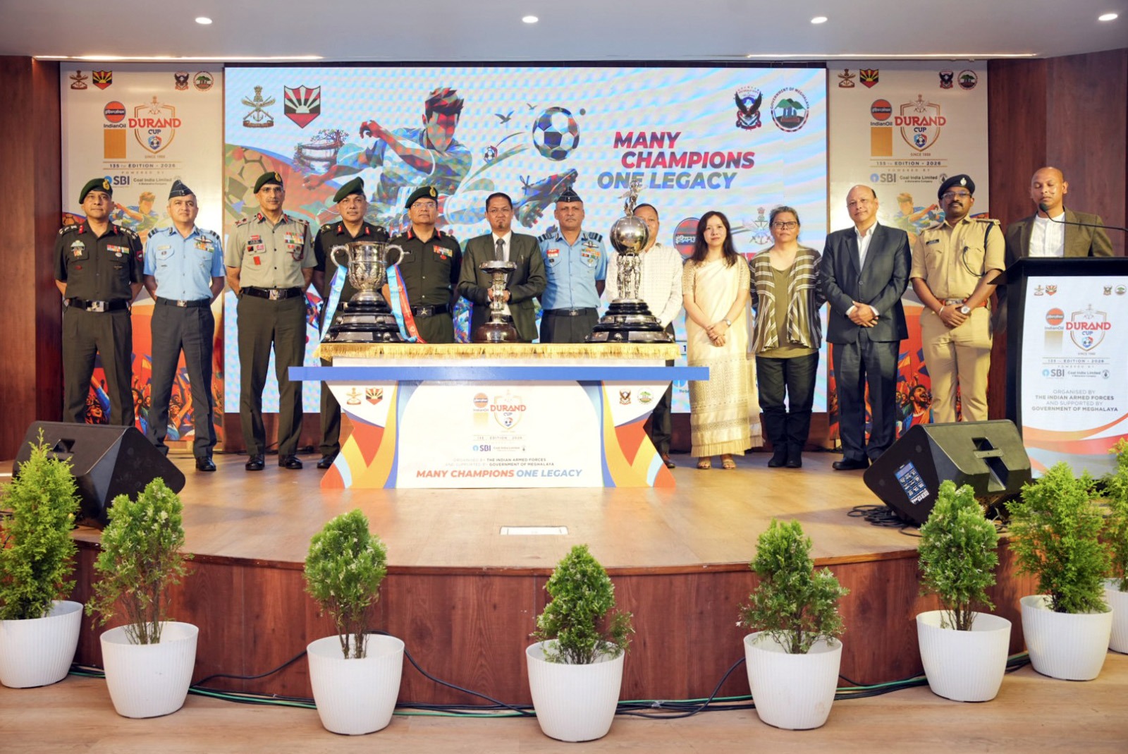 Hon’ble Minister of Sports and Youth Affairs, Shri Wailadmiki Shylla Flags Off Shillong Leg of 135th IndianOil Durand Cup trophy tour